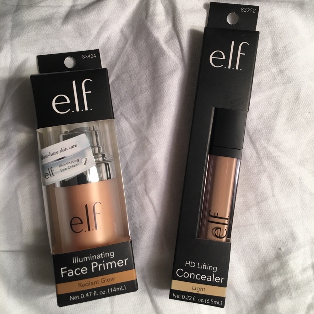 New! e.l.f. Illuminating primer and HD concealer